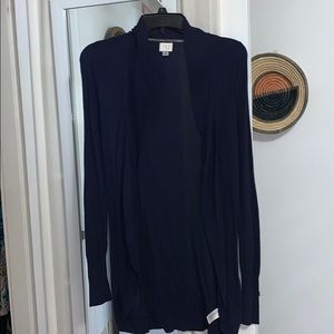 Navy Blue Long Cardigan
